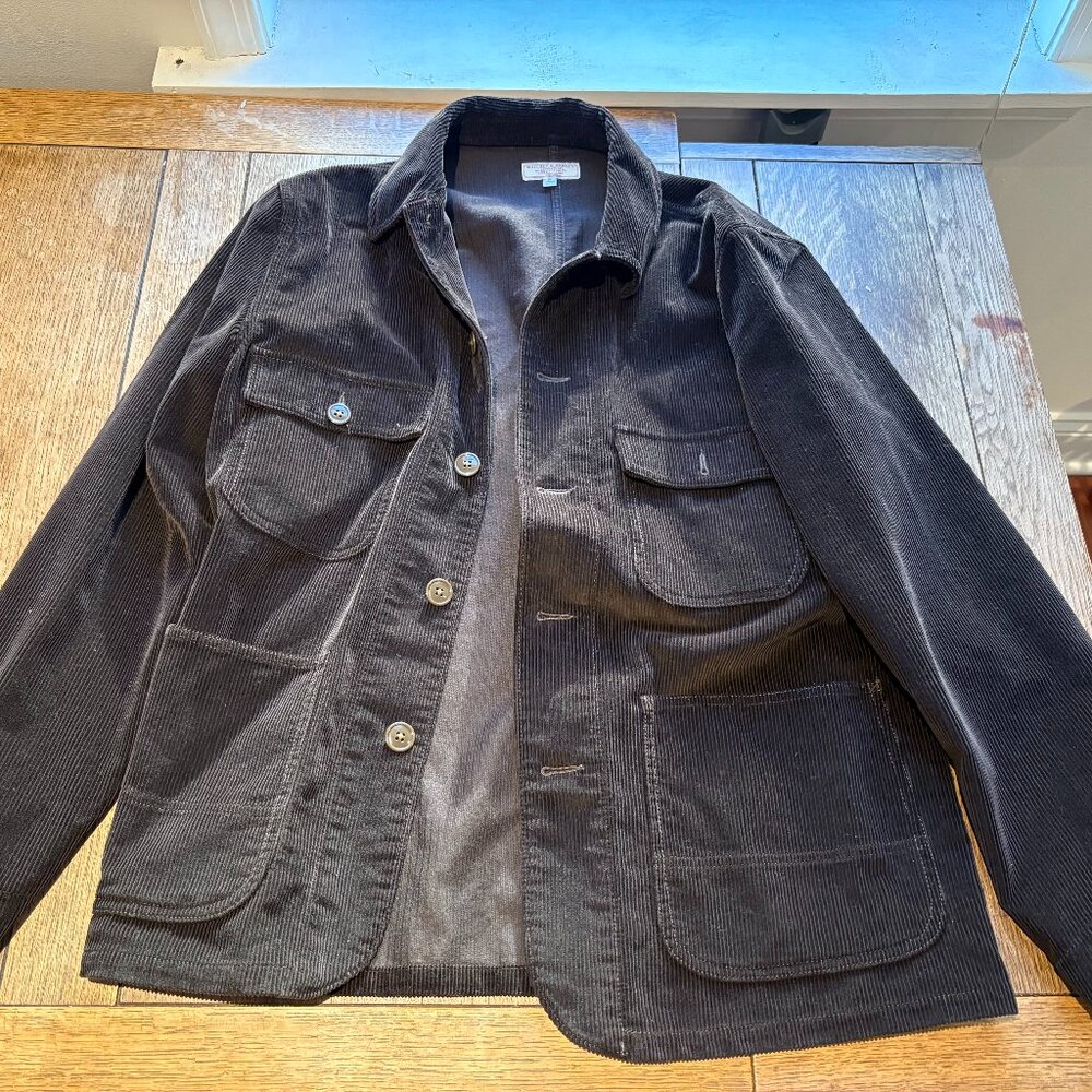 Wallace and Barnes M Medium Brown Corduroy chore jacket